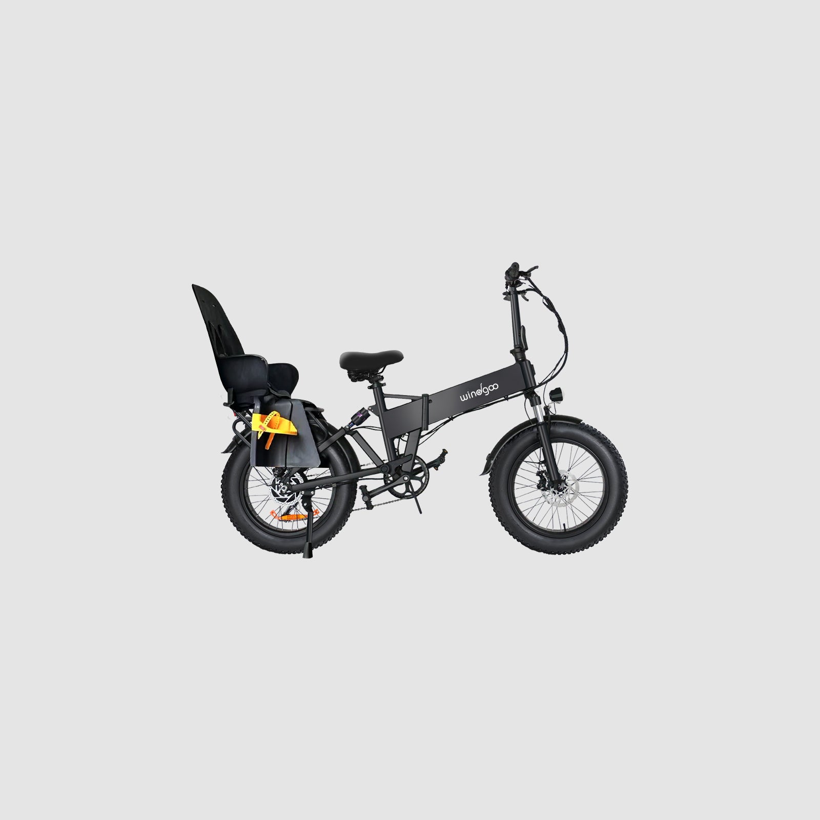 Windgoo - Ouderpakket: 2x E20 pro + 2 babyzitjes + 2 sloten + 4 fietstassen